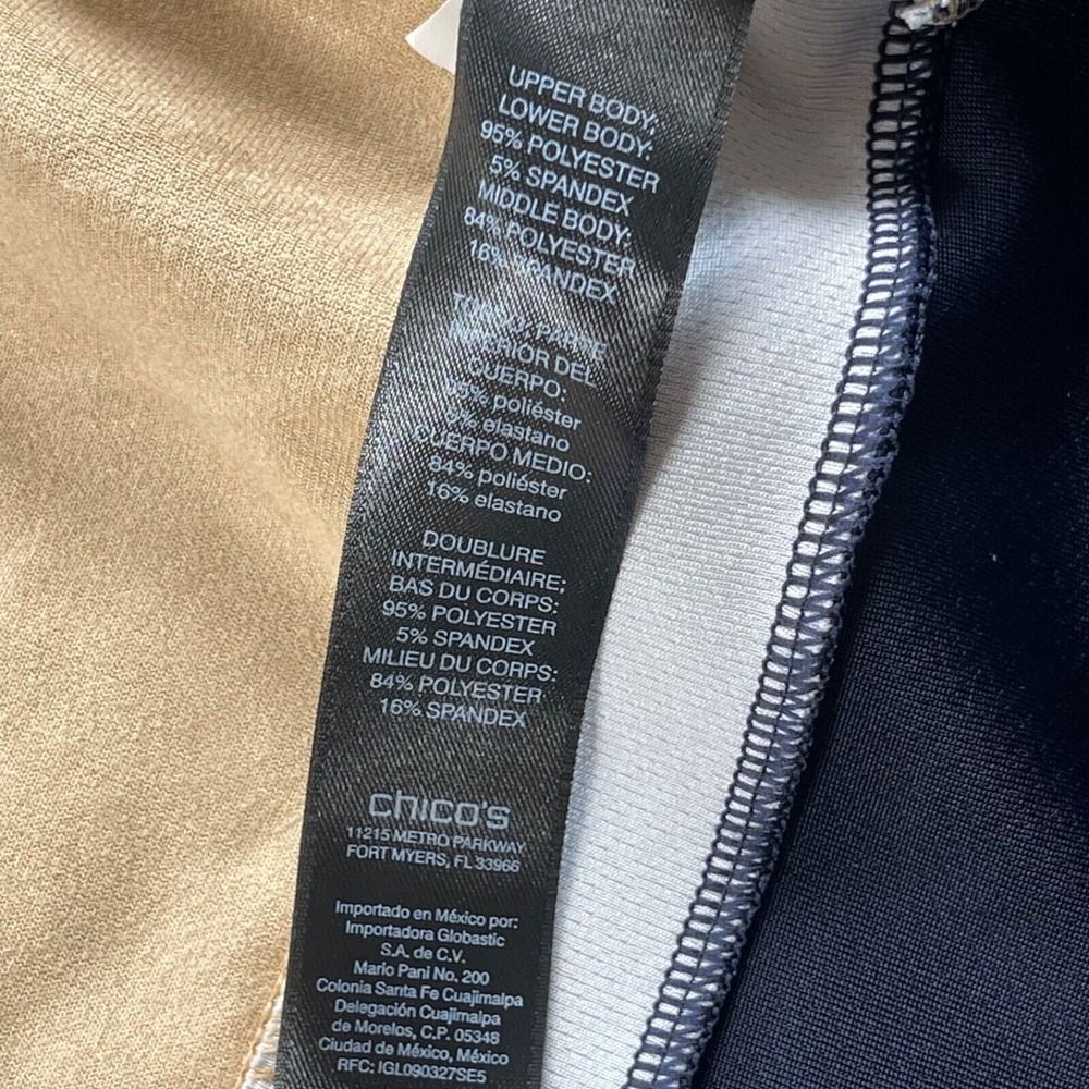 Travelers‎ Collection by Chico's Jacket 1 Navy Tan Colorblock Slightly Cropped - Picture 6 of 7